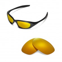 New Walleva Polarized 24K Gold Replacement Lenses For Oakley New Twenty (2012&After) Sunglasses